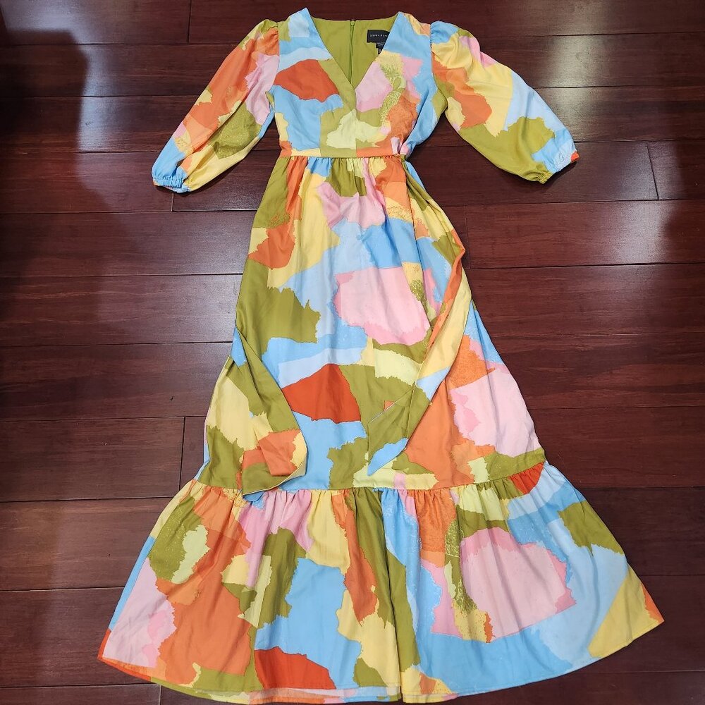 Maggy London Milti Color Maxi Dress